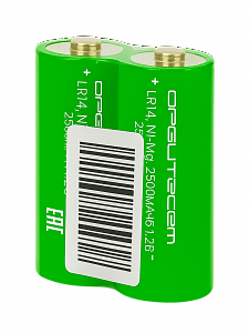 Аккумулятор LR14,R14, Тип С, 2500мАч, 1.2V, 2шт Орбита